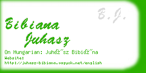 bibiana juhasz business card